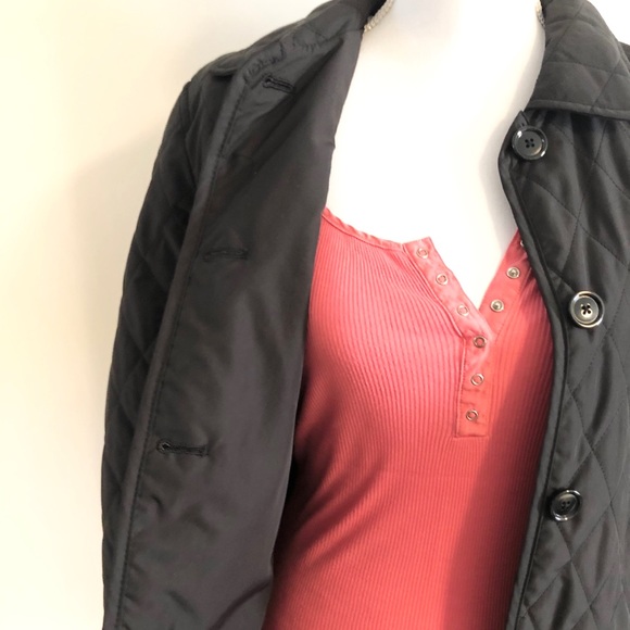 Women’s GAP Black Quilted Lightweight Coat Size S - Picture 4 of 12